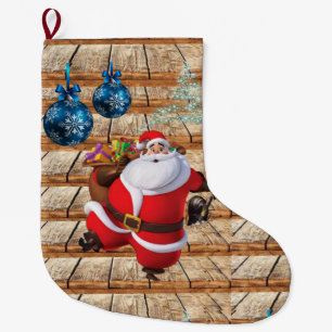 Christmas Stocking, Santa Large Christmas Stocking