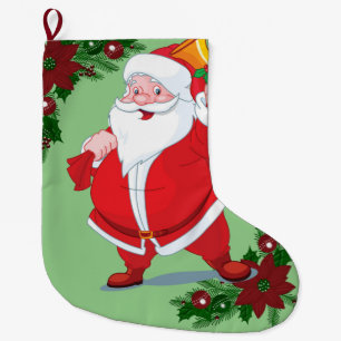 Christmas Stocking, Santa Large Christmas Stocking