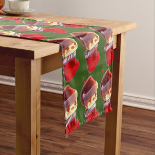Christmas Stocking Short Table Runner