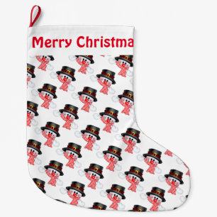 Christmas Stocking/Snowmen Large Christmas Stocking