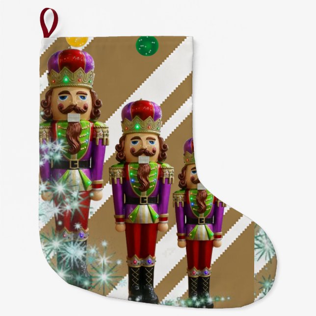 Christmas Stocking, Soldier Large Christmas Stocking (Front)