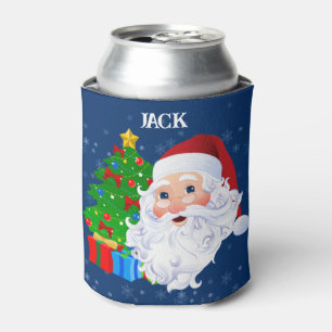 Christmas Stocking Stuffer Beer Can Cooler Name