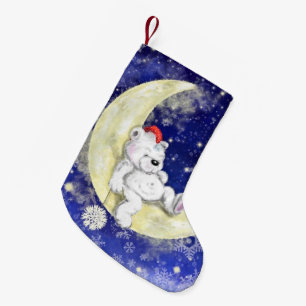 Christmas Stocking with Dreaming Little Bear
