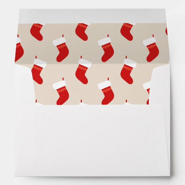 Christmas Stockings Envelope (Back (Bottom))