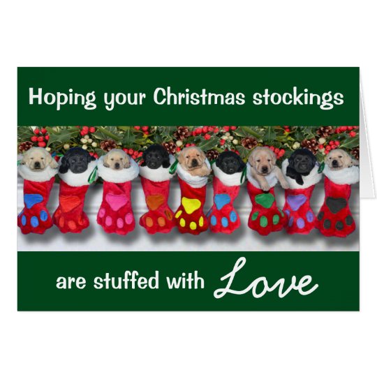 Christmas Stockings Gratitude Litter Card