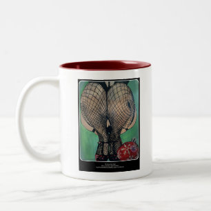 'Christmas Stockings' Painting on a Two-Tone Coffee Mug