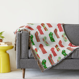 Christmas Stockings Throw Blanket