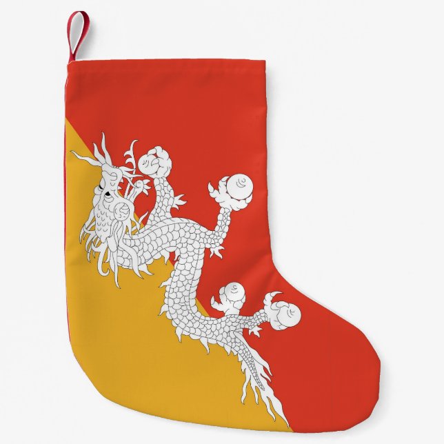 Christmas Stockings with Flag of Bhutan (Front)