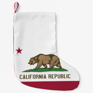 Christmas Stockings with Flag of California, USA
