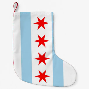 Christmas Stockings with Flag of Chicago, USA