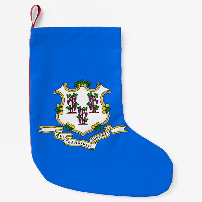Christmas Stockings with Flag of Connecticut, USA (Front)
