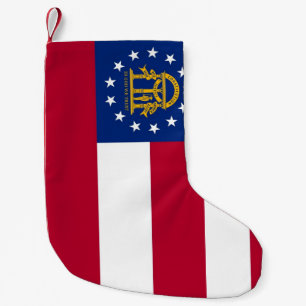 Christmas Stockings with Flag of Georgia, USA