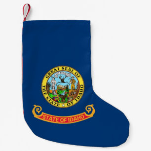 Christmas Stockings with Flag of Idaho, USA