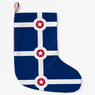 Christmas Stockings with Flag of Indianapolis