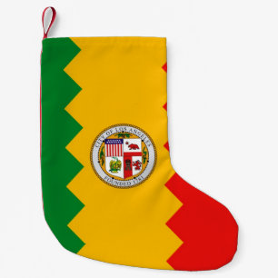 Christmas Stockings with Flag of Los Angeles, USA