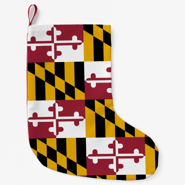 Christmas Stockings with Flag of Maryland, USA (Front)