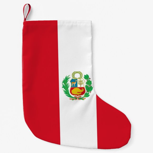 Christmas Stockings with Flag of Peru (Front)