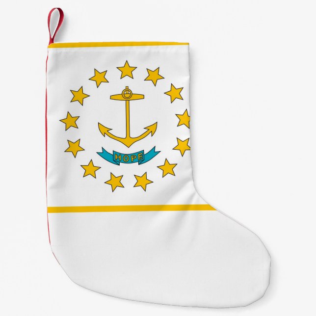 Christmas Stockings with Flag of Rhode Island (Front)