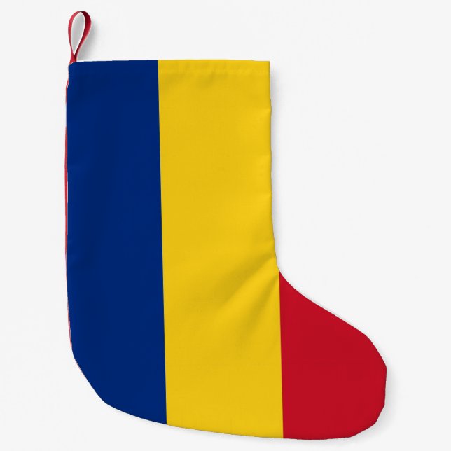 Christmas Stockings with Flag of Romania (Front)