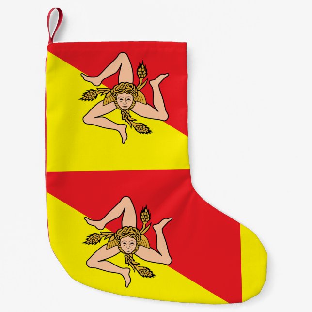 Christmas Stockings with Flag of Sicily (Front)