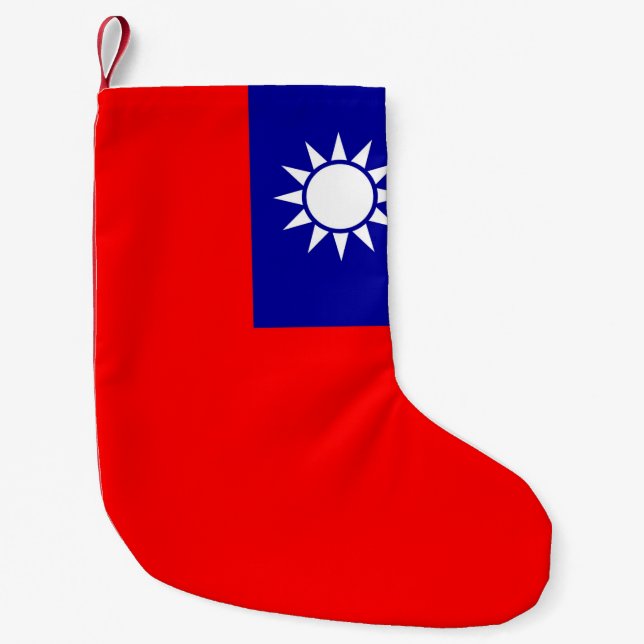 Christmas Stockings with Flag of Taiwan (Front)