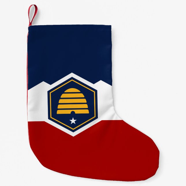 Christmas Stockings with Flag of Utah, USA (Front)