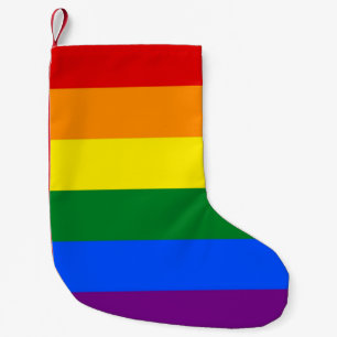 Christmas Stockings with Rainbow Flag of LGBT