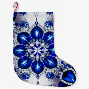 Christmas Stockings with White Blue Colours
