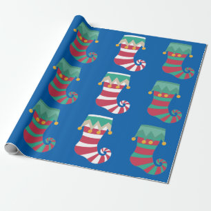Christmas Stockings Wraparound Wrapping Paper