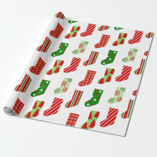 Christmas Stockings Wrapping Paper