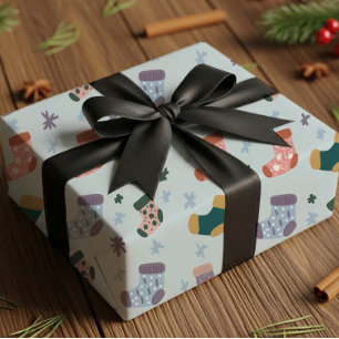 Christmas Stockings Wrapping Paper