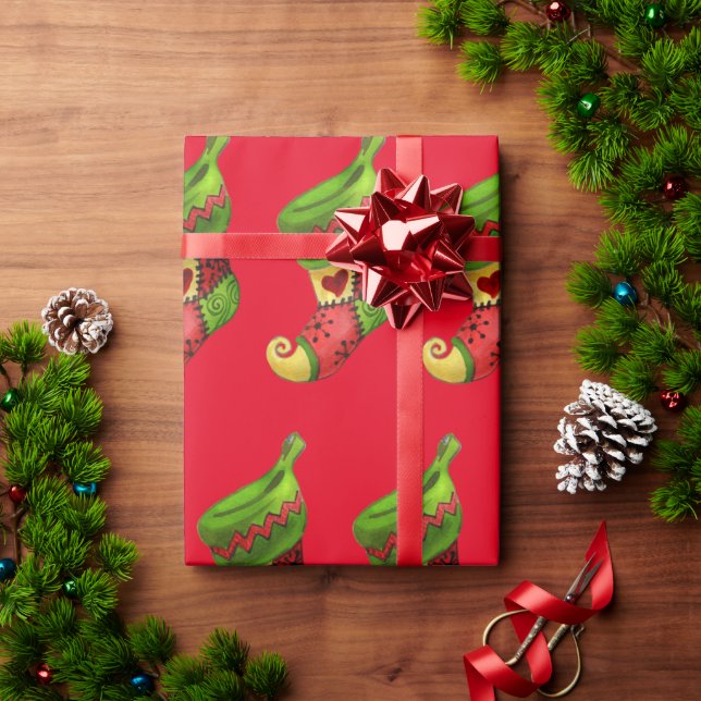 Christmas Stockings Wrapping Paper (Holiday Gift)