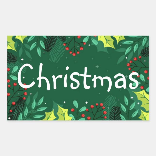 Christmas Storage Sticker Labels (Front)