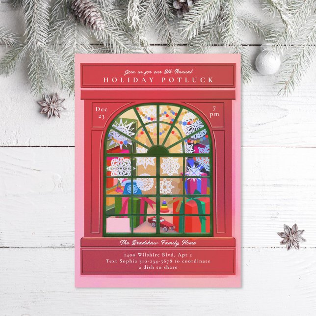 Christmas Storefront Holiday Party Invitation (Creator Uploaded)
