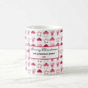 Christmas Strawberry Cupcakes & Pink Candy Coffee Mug