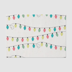 Christmas String of Lights Pattern Tissue Paper