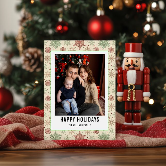 Christmas Stripe Family Photo – Merry Christmas Holiday Card (Creator Uploaded)