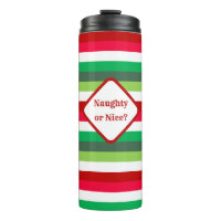 Christmas Stripe Naughty or Nice Customisable