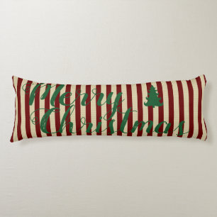 Christmas striped  body cushion