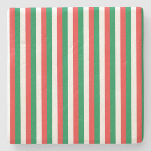 Christmas Striped coaster
