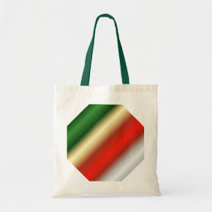 Christmas Striped Tote Bag