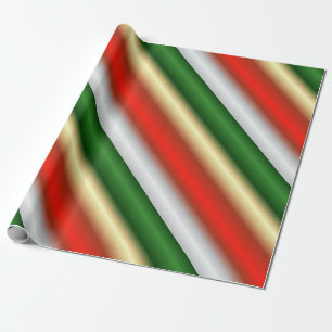 Christmas Striped Wrapping Paper