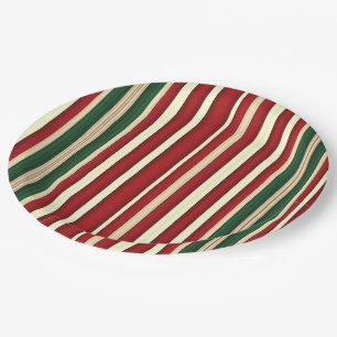 Christmas Stripes-11-Paper Plates