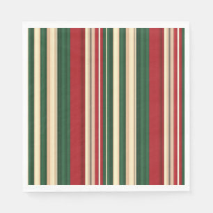 Christmas Stripes-24-Paper Napkins