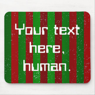 Christmas Stripes Mouse Mat