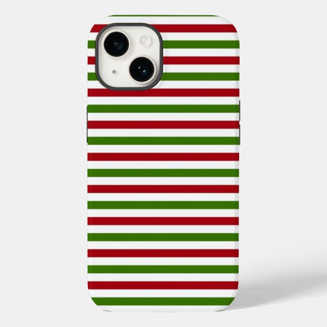 Christmas Stripes Phone Case (Back)