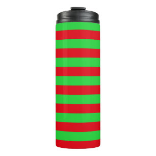 Christmas Stripes Thermal Tumbler