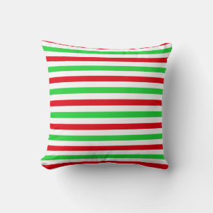 Christmas Stripes Throw Pllow 2 Cushion