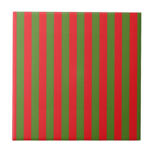 Christmas Stripes Tile