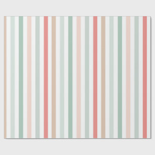 christmas stripes wrapping paper